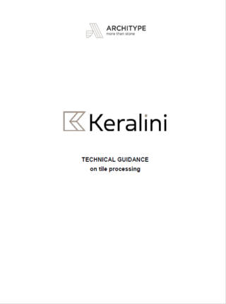 Keralini. Техническо ръководство за обработка на плочи